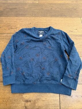 OshKosh B'gosh Navy Blue Dinosaur Print Sweatshirt size 10